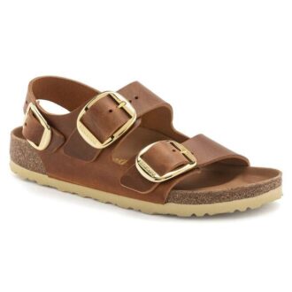 Milano Big Buckle Natuurlijk Oliehoudend Leer