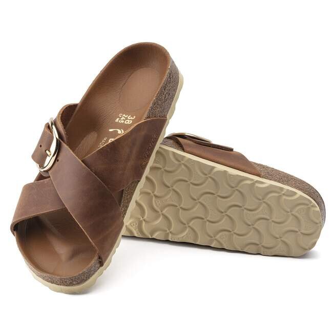Siena met Big Buckle, natuurlijk geolied leer Siena met Big Buckle, natuurlijk geolied leer