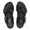 Soley Ring-Buckle Leer Zwart Soley Ring-Buckle Leer Zwart