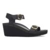 Soley Ring-Buckle Leer Zwart Soley Ring-Buckle Leer Zwart