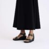 Soley Ring-Buckle Leer Zwart Soley Ring-Buckle Leer Zwart