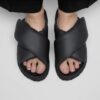 Theda Cross Strap Natuurlijk leer