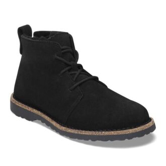Uppsala Mid Shearling suède leer