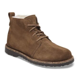 Uppsala Mid Shearling suède leer