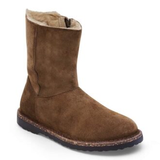 Uppsala Zip Shearling suède leer